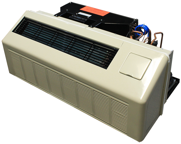 Two men and a woman gathering around a Thanksgiving table, laughing.